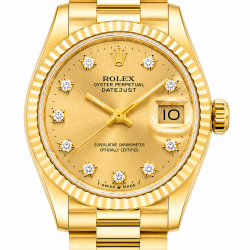 Rolex Datejust 18K Yellow Gold Presidential 26MM 69178 Watch